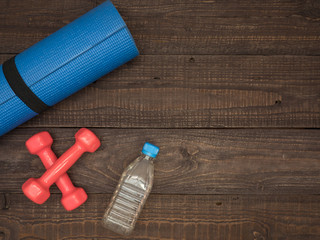 Naklejka premium Fitness time, everything is ready for a good workout