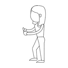 Woman with smartphone icon vector illustration graphic design