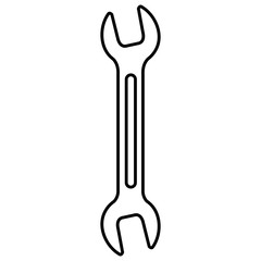 wrench tool isolated icon