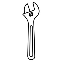 wrench tool isolated icon