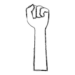 hand up fist icon