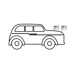 car with flags of australia   vector illustration 