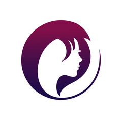 hairdresser beauty logo vector