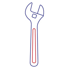 wrench tool isolated icon