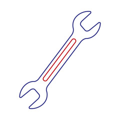 wrench tool isolated icon