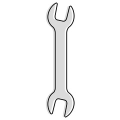 wrench tool isolated icon