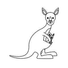kangaroo vector illustration