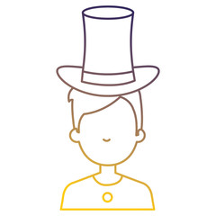 man with cilinder hat avatar