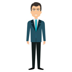 elegant businessman avatar character