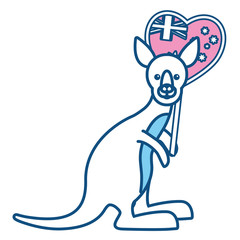 kangaroo vector illustration