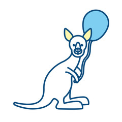 kangaroo vector illustration