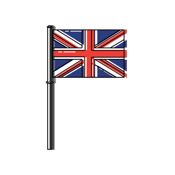 flag united kingdom icon image vector illustrationd design 