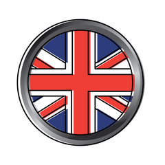 flag emblem  united kingdom icon image vector illustrationd design 