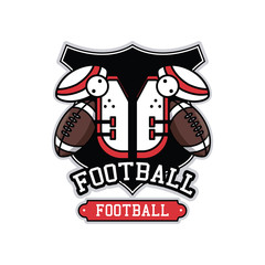American football tournament icon vector illustration graphic design