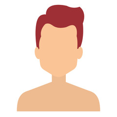 young man shirtless avatar character