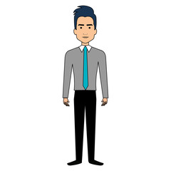 elegant businessman avatar character