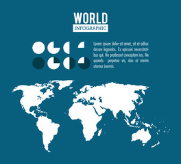 Obraz premium Plansza ikona świata ziemi wektor ilustracja projekt graficzny