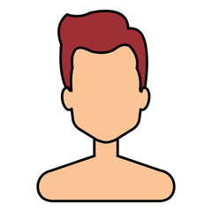young man shirtless avatar character