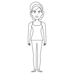 beautiful woman avatar character