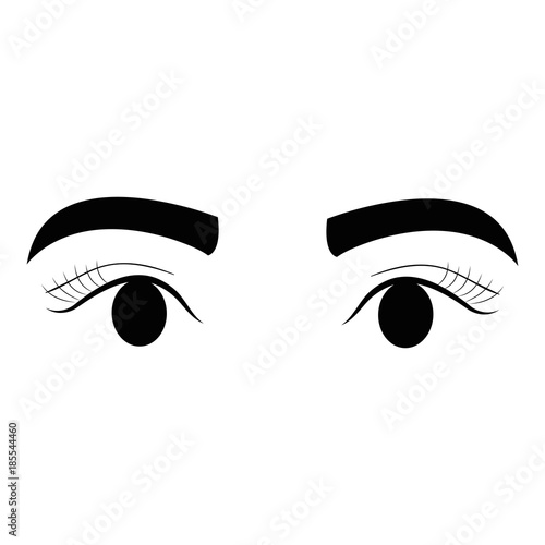 "eyes with eyebrow icon" Stock image and royalty-free vector files on
