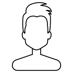 Fototapeta premium young man shirtless avatar character