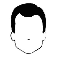 young man head avatar character