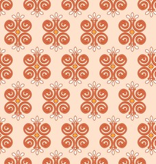 patterned geometric Brown
