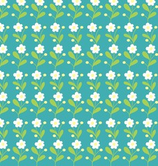  small flowers seamless pattern