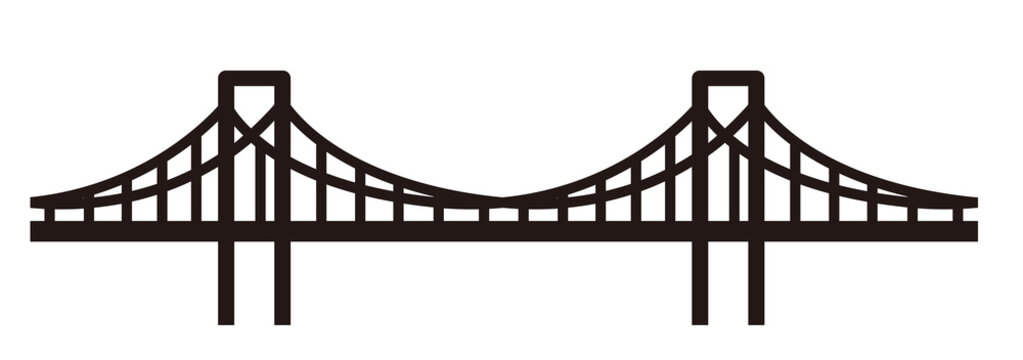 simple seamless bridge illustration 