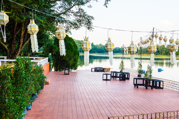 Landscape view of Mae Jok Luang reservoir