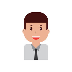 businessman happy smiling icon image vector illustration design 