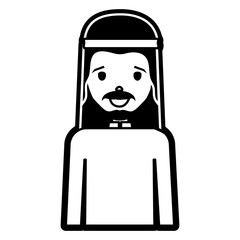 Arab man cartoon