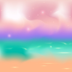 Vector illustration of a beach background.
