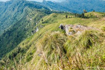 Mountain View at Phu Chi Fa View Point in Chiangrai Province