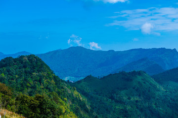 Mountain View at Phu Chi Fa View Point in Chiangrai Province