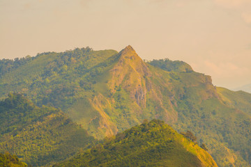 Mountain View at Phu Chi Fa View Point in Chiangrai Province