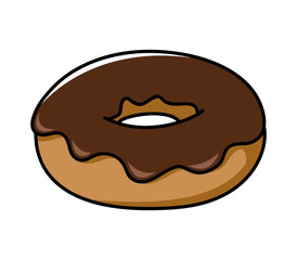 Doughnuts Isolated On White