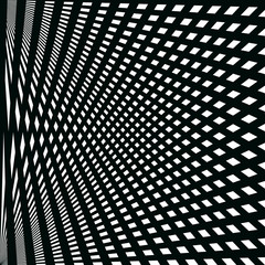 abstract pattern of black lines on the white background