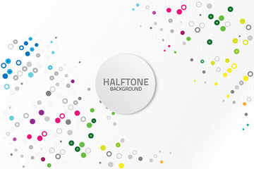 halftone dots background design 2