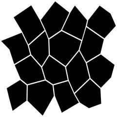 Black and White Irregular Grid