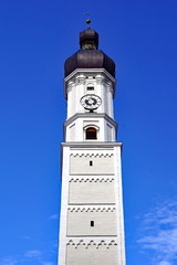 Obraz premium Stadtpfarrkirche St. Mariä Himmelfahrt in LANDSBERG / Bayern 