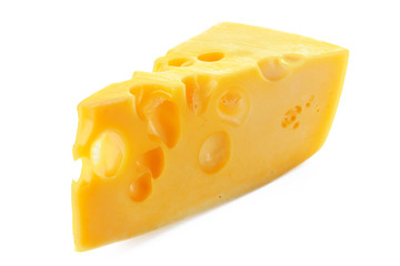 cheese isolated on white