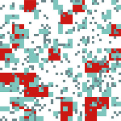 Knitted Christmas Abstract Square Pattern