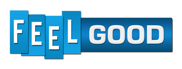 Feel Good Blue Stripes Bar Horizontal 