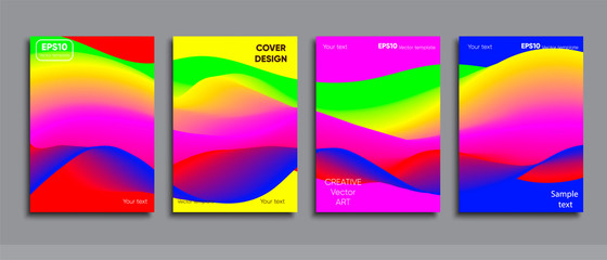 Obraz premium Creative colored cover. Cover design.