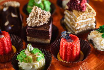 small pastry on the catering table