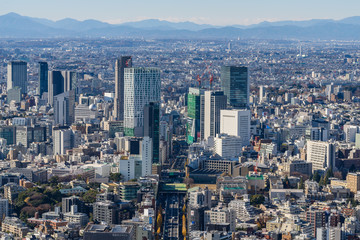 冬の晴れた東京