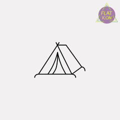 tent line icon