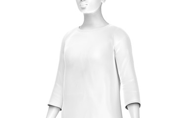 Three quarter sleeves shirt