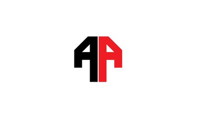 letter AA logo vector